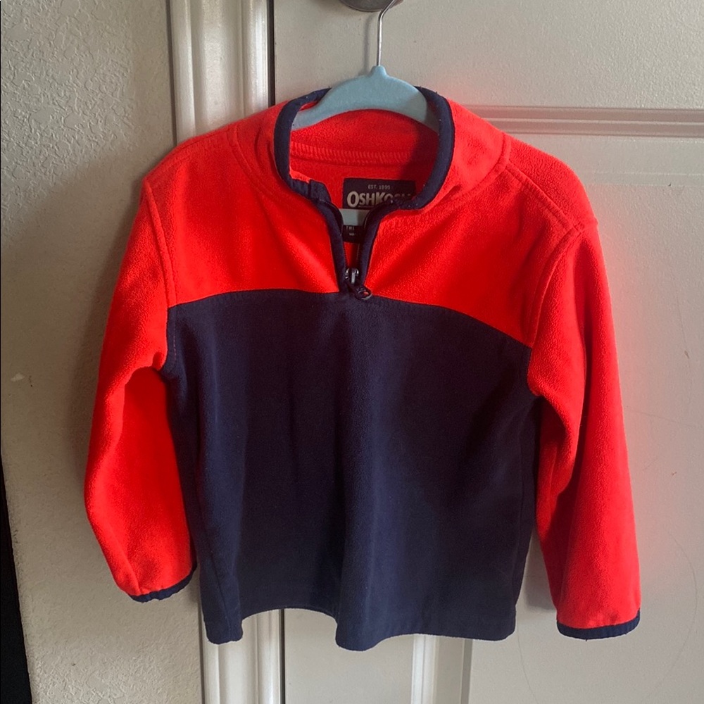 OshKosh B'gosh Red and Blue Fleece Hoodie